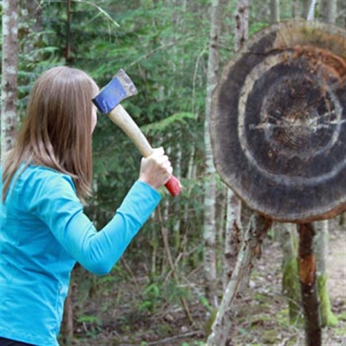 Axe Throwing Near Me Into The Blue